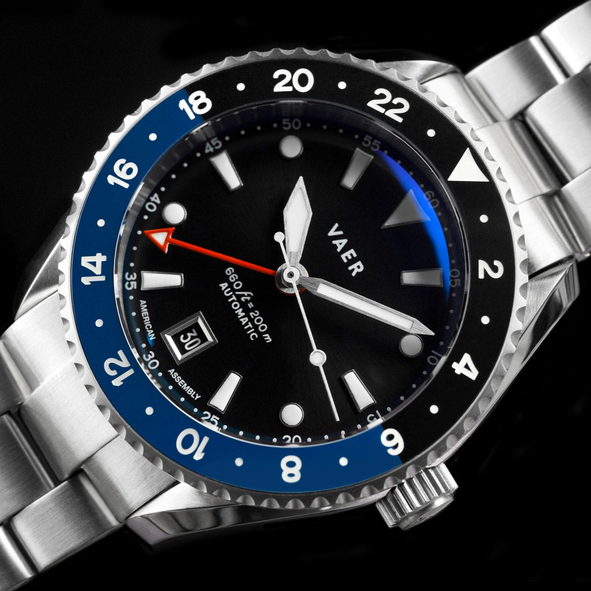 G5 Meridian Navy/Black - 39mm USA GMT