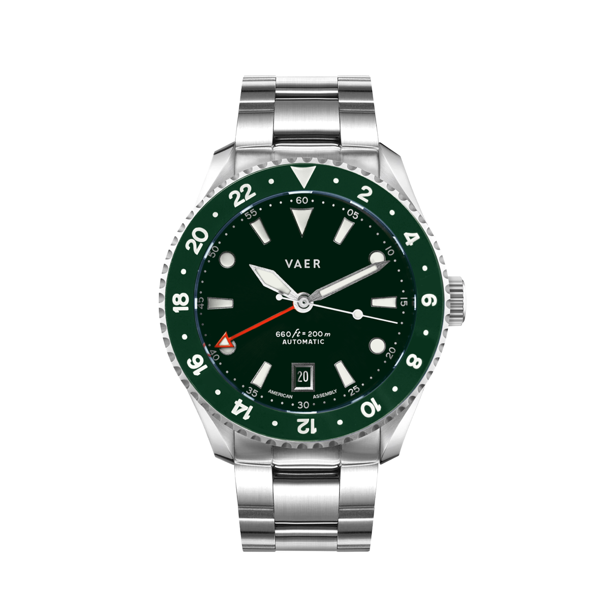 G5 Meridian Green - 39mm USA GMT
